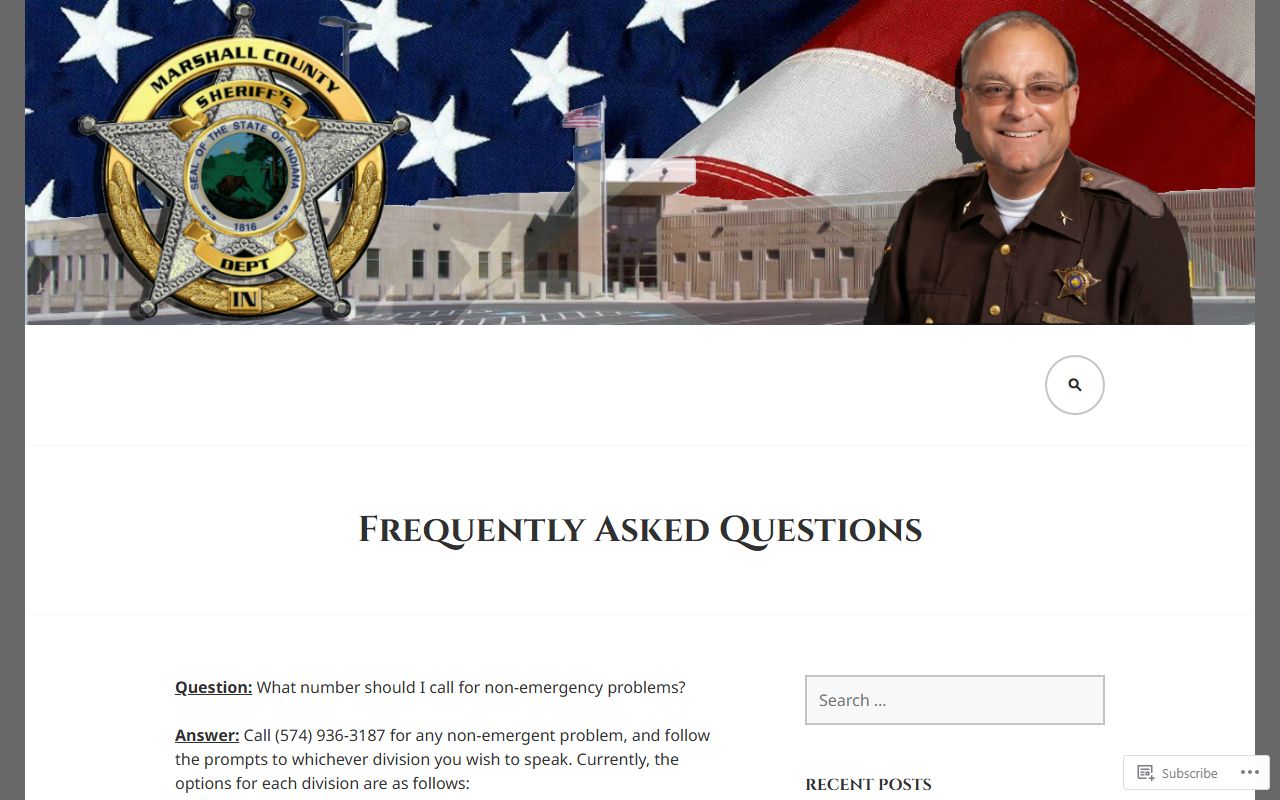 Marshall County jail inmate records FAQ for money and bond deposits